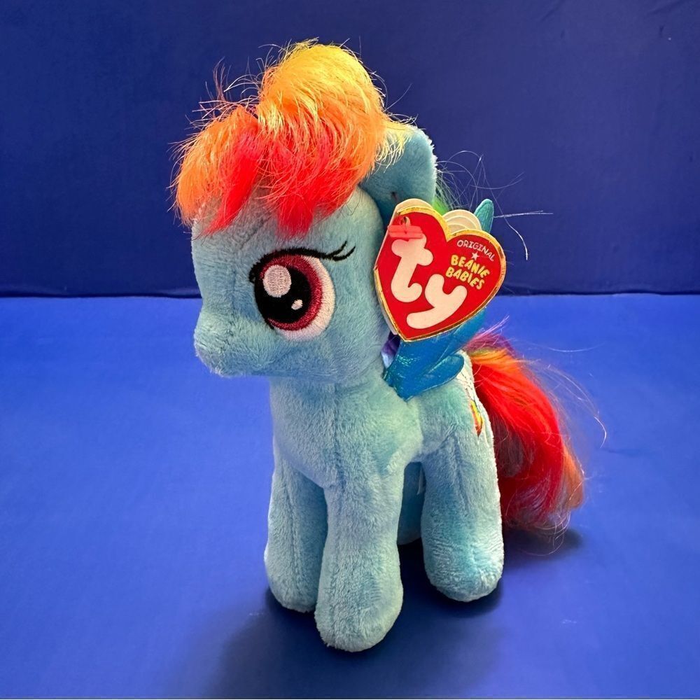 Ty Beanie Babies Princess Rainbow Dash plush Toy